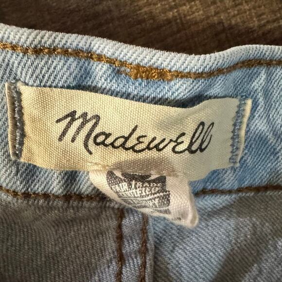 Madewell The Perfect Vintage Straight jean Danby Wash Knee Rip Edition Size 30 - Picture 7 of 11